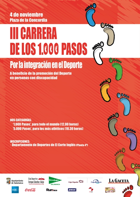 Cartel III Carrera Popular y Solidario de los 1.000 pasos